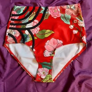 NWT Modcloth Geena High-Waisted Bikini Bottom